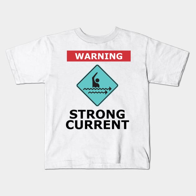 Kansas City Strong Current Warning Kids T-Shirt by Fountain City Designs KC